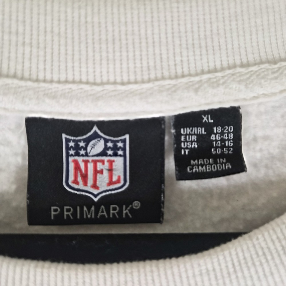 New York Jets Sweatshirt Mens XL White Crewneck NFL Football Spellout Logo - Picture 6 of 9